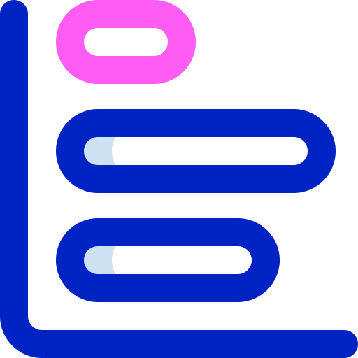 gráfico de barras Super Basic Orbit Color icono