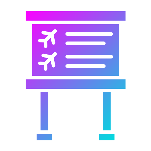 Flight information Generic Flat Gradient icon