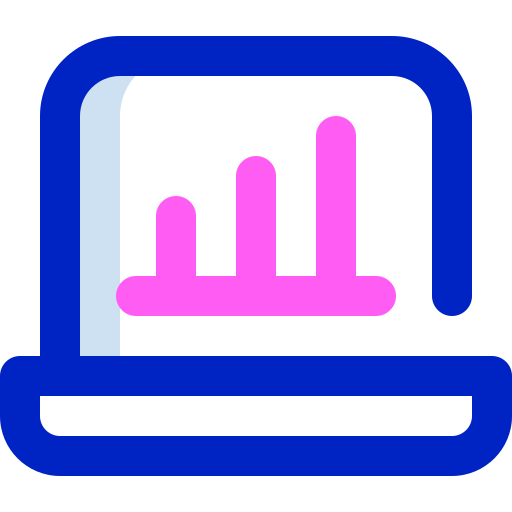 análisis de datos Super Basic Orbit Color icono