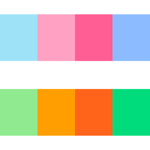 Color palette Basic Straight Flat icon