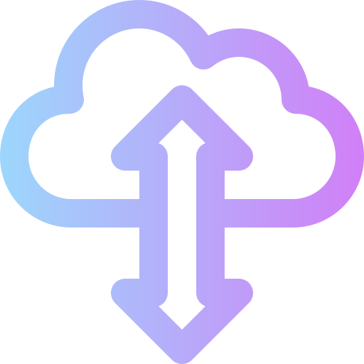 cloud computing Super Basic Rounded Gradient icon