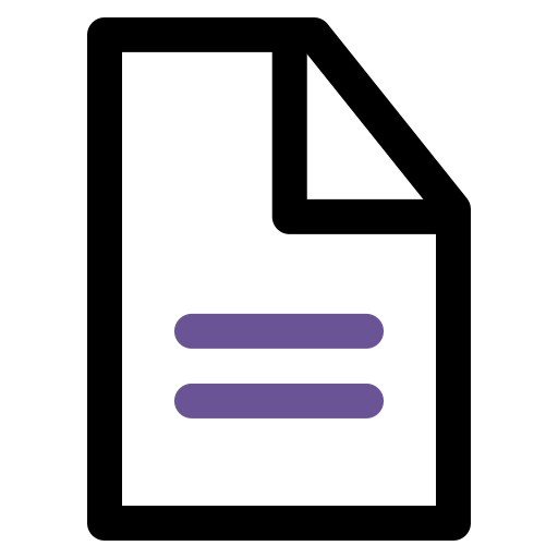 문서 Generic Outline Color icon