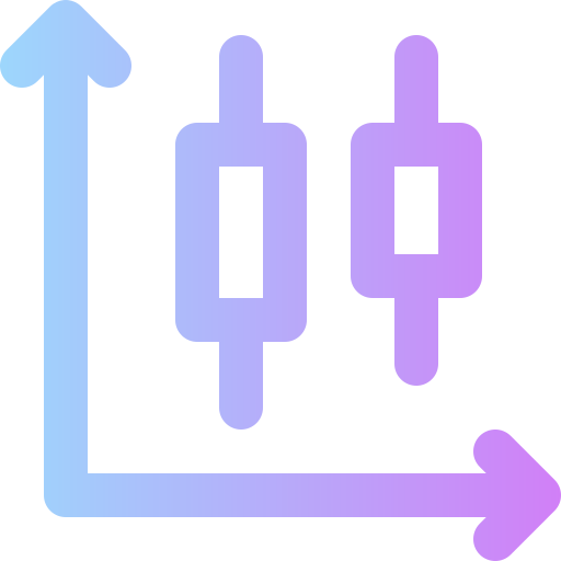 diagrama de caja Super Basic Rounded Gradient icono