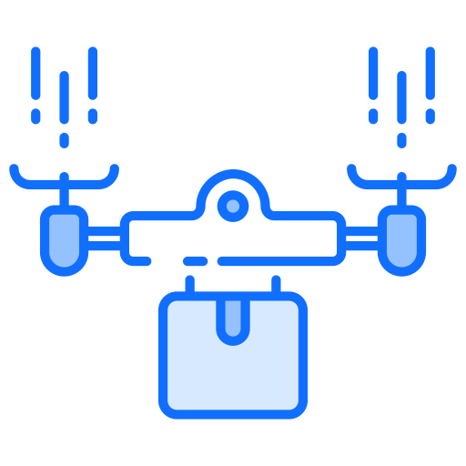 무인 비행기 Generic Blue icon