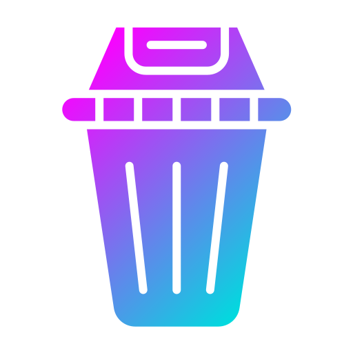 tacho de reciclaje Generic Flat Gradient icono