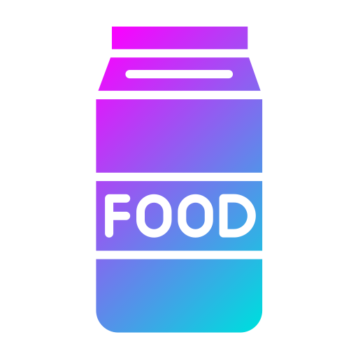 voedsel pakket Generic Flat Gradient icoon