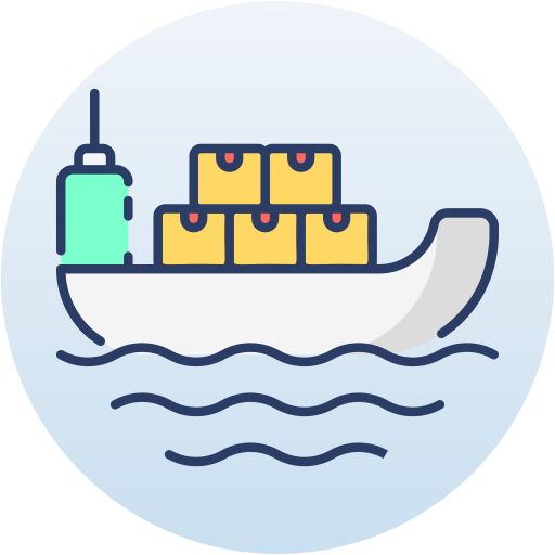 貨物船 Generic Outline Color icon