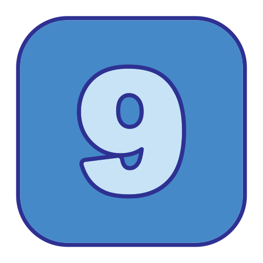九 Generic Blue icon