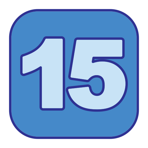 fünfzehn Generic Blue icon