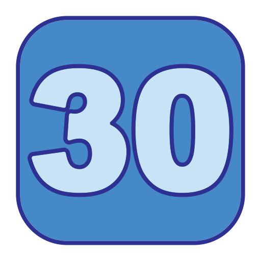 treinta Generic Blue icono