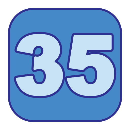 三十五 Generic Blue icon