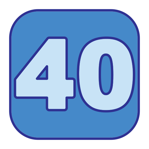 cuarenta Generic Blue icono
