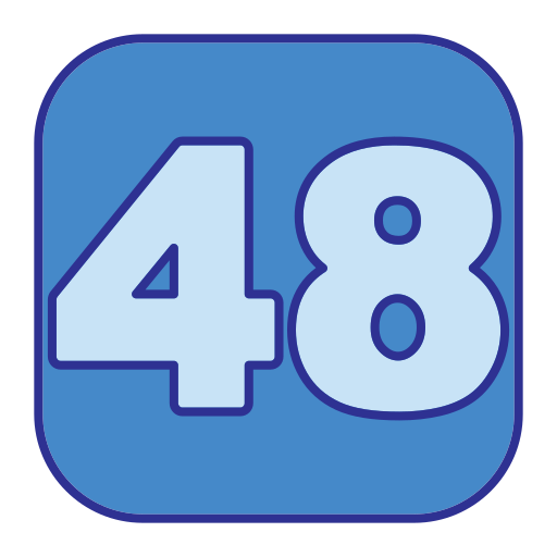 cuarenta y ocho Generic Blue icono