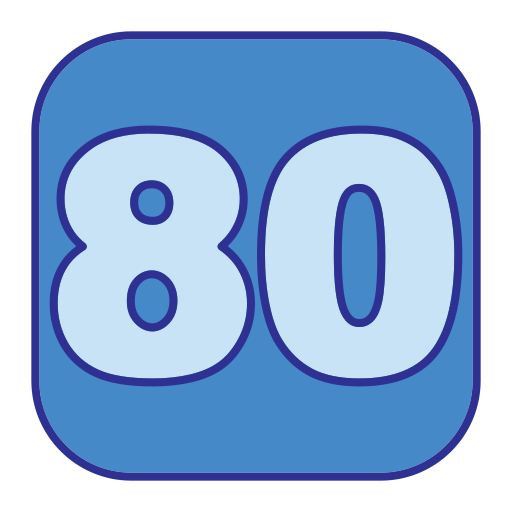 80 Generic Blue icono