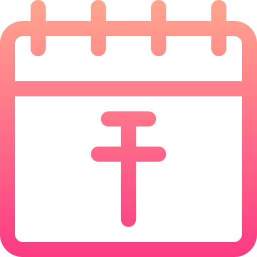 calendario Basic Gradient Lineal color icono