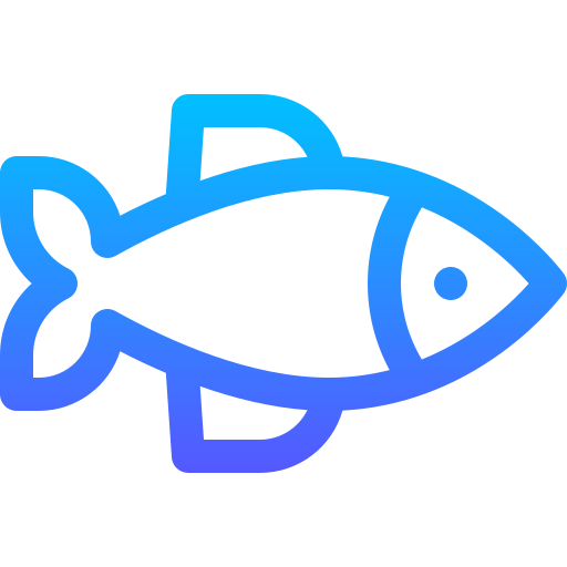 peixe Basic Gradient Lineal color Ícone
