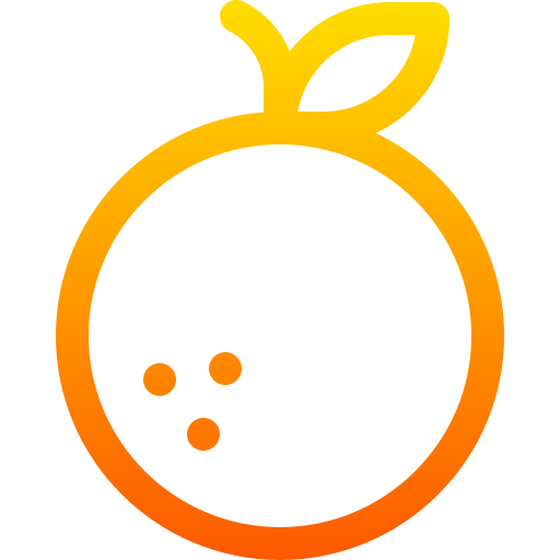 laranja Basic Gradient Lineal color Ícone