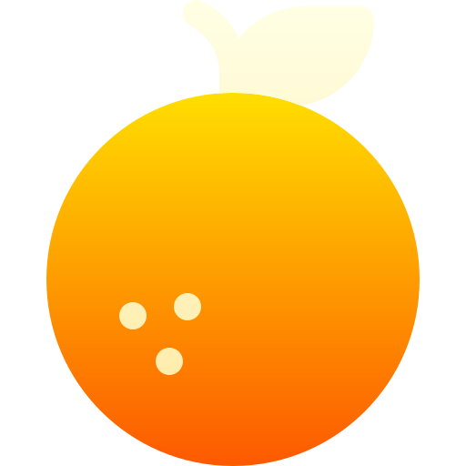 Апельсин Basic Gradient Gradient иконка