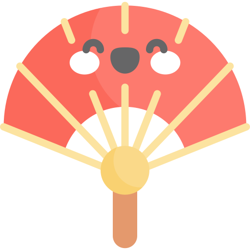 fan Kawaii Flat icon
