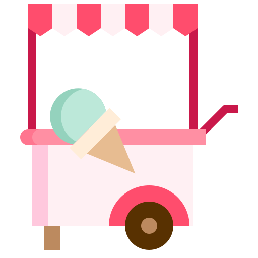 Тележка для мороженого Generic Flat иконка
