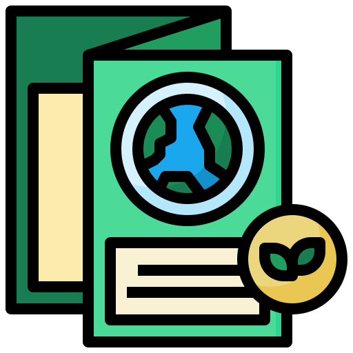 パンフレット Generic Outline Color icon