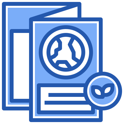 パンフレット Generic Blue icon