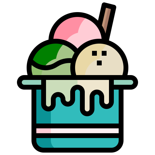 Кубок мороженого Generic Outline Color иконка