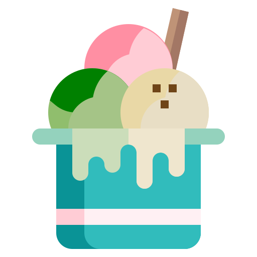 Кубок мороженого Generic Flat иконка