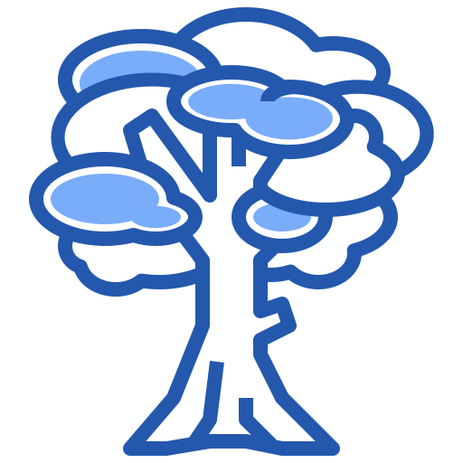 Árvore Generic Blue Ícone