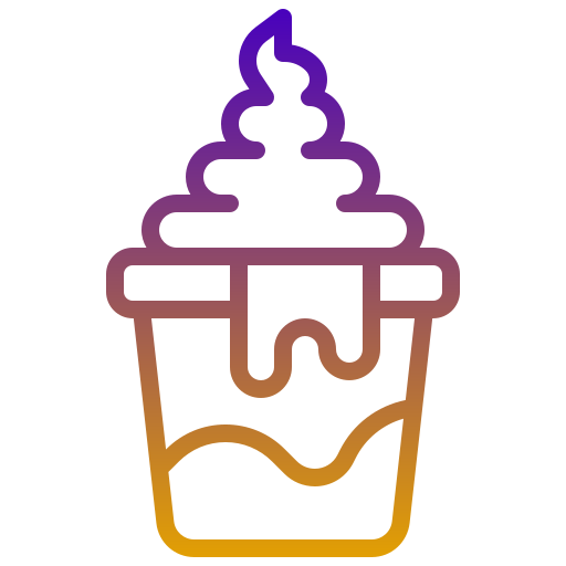 Ice cream cup Generic Gradient icon