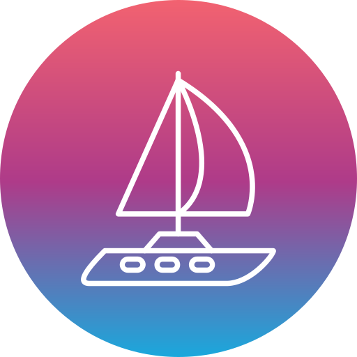 yacht Generic Flat Gradient icon