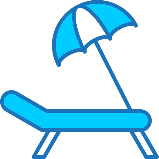 Sun bath Generic Blue icon
