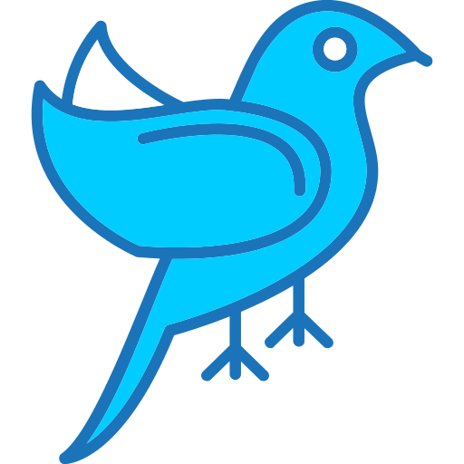 pájaro Generic Blue icono