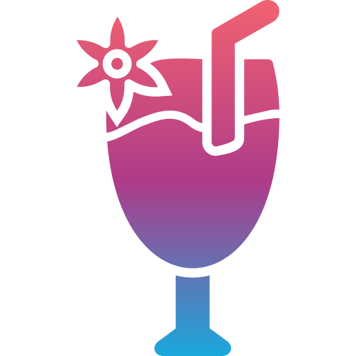 cocktail Generic Flat Gradient icoon