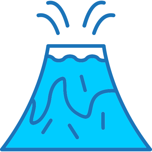 volcán Generic Blue icono