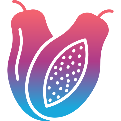 papaya Generic Flat Gradient icon