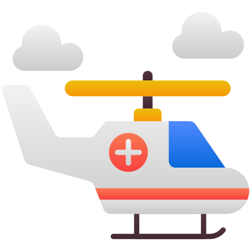 helikopter Generic Flat Gradient icoon