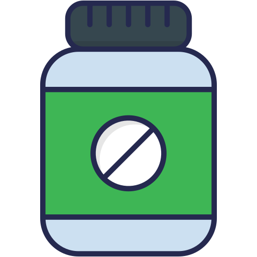 Pills Generic Outline Color icon
