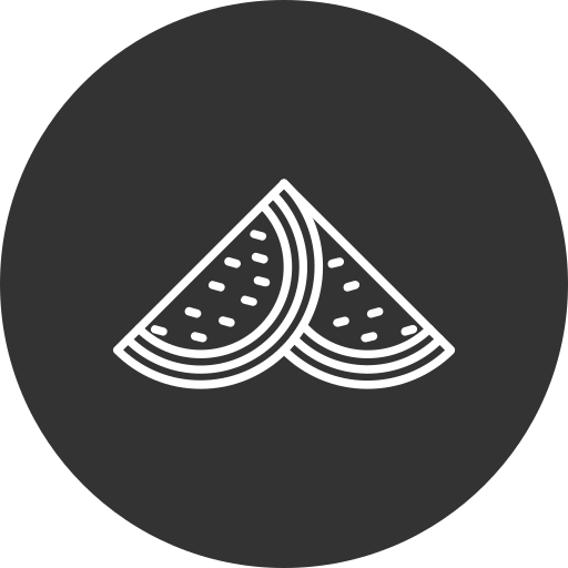watermeloen Generic Glyph icoon