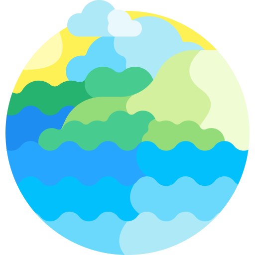 eiland Detailed Flat Circular Flat icoon