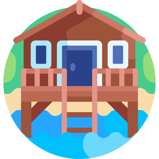 Cottage Detailed Flat Circular Flat icon