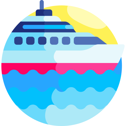 jacht Detailed Flat Circular Flat icoon
