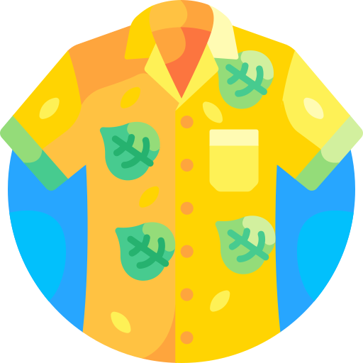 гавайская рубашка Detailed Flat Circular Flat иконка