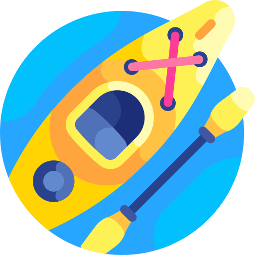 카누 Detailed Flat Circular Flat icon