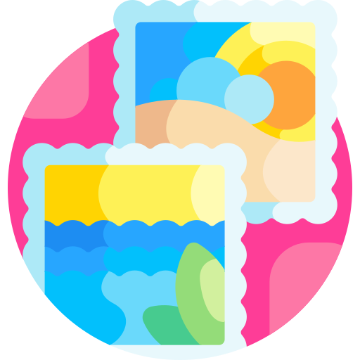 pocztówka Detailed Flat Circular Flat ikona