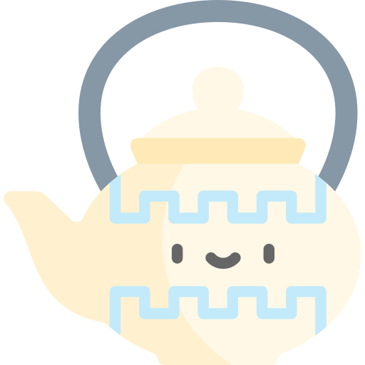 czajniczek Kawaii Flat ikona