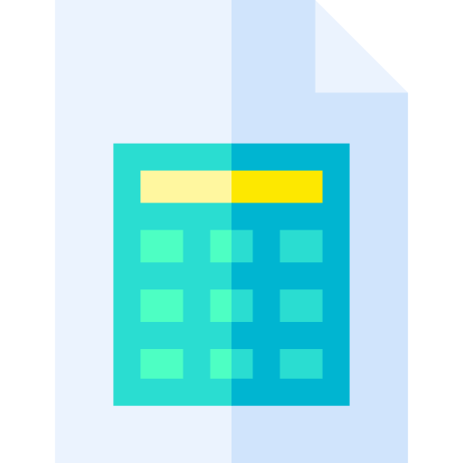 데이터 테이블 Basic Straight Flat icon
