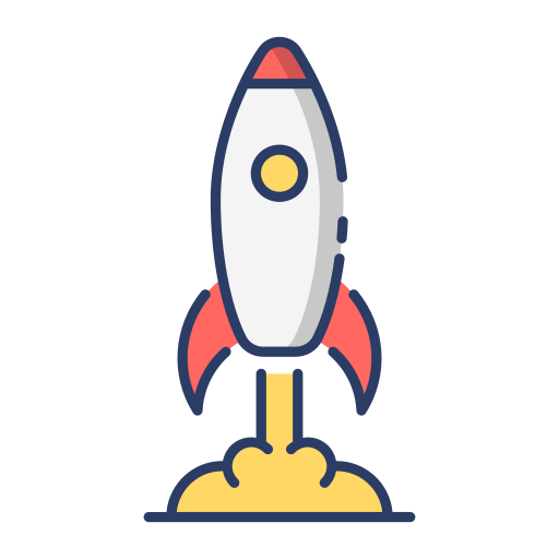 Rocket Generic Outline Color icon