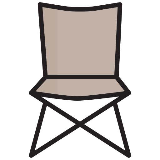 chaise de camping Generic Outline Color Icône