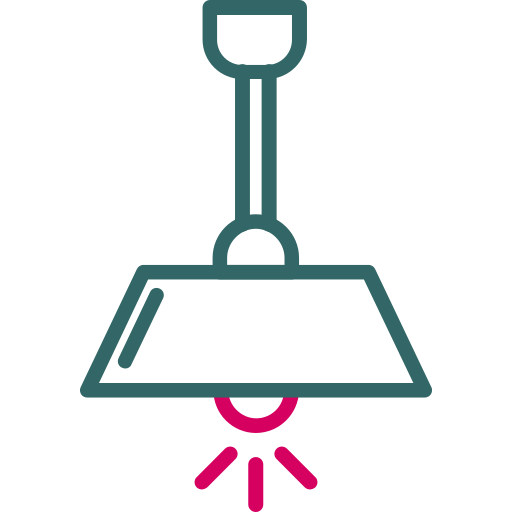 lámpara de techo Generic Outline Color icono
